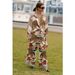 Women's Clothing new long-sleeved leisure vacation two-piece suit INS loose printed pocket solid suit_maomaolike.com