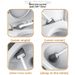 No Dead Angle Household No-Drill Toilet Brush Wall-Mounted Bathroom Silicone Set Cleaning Magic Tool_maomaolike.com