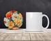 Chrysanthemums In Watercolor Large Sandstone Coasters Pack Of 4 Absorbent Round Coasters Decor Gifts For Men Or Women, 4 In, Multicolor_maomaolike.com