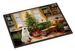 Great Pyrenees Christmas Cookies Doormat Front Door Mat Indoor Outdoor Rugs For Entryway, Non Slip Washable Low Pile, 24H X 36W_maomaolike.com