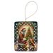 Finnish Spitz And Santa Claus Porcelain Ornament Christmas Tree Hanging Decorations For Home Christmas Holiday, Rectangle, Gift, Multicolor_maomaolike.com