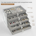 Luxury Jewelry Storage Box Desktop Ring Necklace Earring Organizer Accessories_maomaolike.com