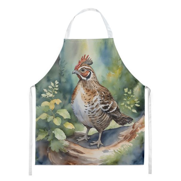 Pennsylvania Ruffed Grouse Apron Cooking Kitchen Server Baking Crafts Gardening For Adult Women Men, Unisex, Large, Multicolor_maomaolike.com