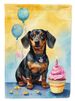 Dachshund Happy Birthday Garden Flag Mailbox Flag Decorative Yard Flag Banner Outside Patio Artwork Yard Flower Beds, Garden Size, Multicolor_maomaolike.com