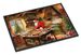 Cookies With Santa Claus Father Christmas Doormat Front Door Mat Indoor Outdoor Rugs For Entryway, Non Slip Washable Low Pile, 24H X 36W_maomaolike.com