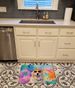 Great Pyrenees Hippie Dawg Memory Foam Kitchen Mat Machine Washable Anti-Fatigue Mat Cushion Comfort Bath Mat Or Kitchen Rug_maomaolike.com