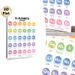 Spanish Alphabet Painting Poster, Vibrant Color-coded Circular Letter Poster, Clear Spanish Pronunciation Reference, Suitable For Study Rooms And_maomaolike.com