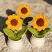 A Charming Hand-woven Sunflower Potted Decoration That Perfectly Enhances The Christmas And Winter Atmosphere And Feels Comfortable To The Touch_maomaolike.com