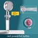 Shower Head Water Saving Flow 360 Degrees Rotating With Small Fan ABS Rain High Pressure Spray Nozzle Bathroom Accessories_maomaolike.com
