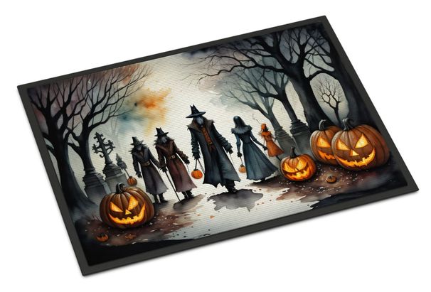 Vampires Spooky Halloween Doormat Front Door Mat Indoor Outdoor Rugs For Entryway, Non Slip Washable Low Pile, 24H X 36W_maomaolike.com