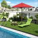 Folding Chaise Lounge Chair, Pool Sun Tanning Chair, Outdoor Lounge Chair With Reclining Back, Breathable Mesh Seat, Headrest_maomaolike.com