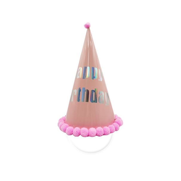 12 Pieces Rainbow Birthday Party Hats 34cm*19cm_maomaolike.com