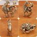 Brass Zodiac Creative Small Copper Ornament Pendant Desktop Decoration Phoenix Rooster Metal Figurine Craft_maomaolike.com