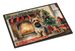 Silky Terrier Cozy Christmas Doormat Front Door Mat Indoor Outdoor Rugs For Entryway, Non Slip Washable Low Pile, 24H X 36W_maomaolike.com