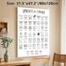 Spanish Laundry Symbols Guide Painting Poster, Minimalist Black & White Graphic Poster, Practical Laundry Care Reference Ideal For Home Laundry Room_maomaolike.com