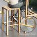 Bar Stools Set Of 2, 27.6inch Metal Counter Height Bar Stools With Footrest, Hand-Made Drawstring Tall Bar Chairs For Kitchen, Island, Dining Room, Pub, Cafe_maomaolike.com