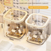 Desktop Press Pop-up Large Capacity Transparent Cosmetic Miscellaneous Organizer Multifunctional Storage Box_maomaolike.com