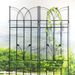2 Pack Metal Garden Trellis 71" X 17.7" Rustproof Trellis For Climbing Plants Outdoor Flower Support Black_maomaolike.com