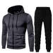 Men's Clothing Autumn and Winter New Men's Casual Cardigan Hooded Sweater 3D Printed Youth Men's Jacket Set_maomaolike.com