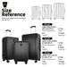 3pcs Luggage Set – Sturdy Hard Shell Suitcase Set, Double Spinner Wheels, Large Capacity Travel Trolley Case, Includes 3pc U-Shaped Travel Pillow Set, Ideal For Business & Leisure Travel_maomaolike.com