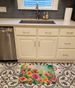 Roses In Watercolor Memory Foam Kitchen Mat Machine Washable Anti-Fatigue Mat Cushion Comfort Bath Mat Or Kitchen Rug_maomaolike.com