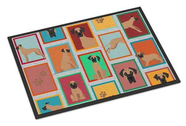 Lots Of Fawn Great Dane Doormat Front Door Mat Indoor Outdoor Rugs For Entryway, Non Slip Washable Low Pile, 24H X 36W_maomaolike.com