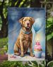 Chesapeake Bay Retriever Happy Birthday Garden Flag Mailbox Flag Decorative Yard Flag Banner Outside Patio Artwork Yard Flower Beds, Garden Size, Multicolor_maomaolike.com