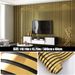 40cm*300cm Modern Black & Gold Wall Panels – Elegant Striped Design For Living Room | Self-adhesive Easy DIY, Acoustic & Luxury Interior Touch_maomaolike.com