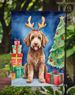 Labradoodle Christmas Reindeer Garden Flag Mailbox Flag Decorative Yard Flag Banner Outside Patio Artwork Yard Flower Beds, Garden Size, Multicolor_maomaolike.com