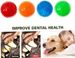 Squeaky Dog Toys, Squeaky Dog Ball Pet Chewing Spikey Toy Non-Toxic Puppy Tooth Cleaning Toy Balls Orange Doll Ornaments_maomaolike.com
