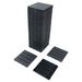Plastic Interlocking Deck Tiles,44 Pack Patio Deck Tiles,12"x12" Square Waterproof Outdoor All Weather Use, Patio Decking Tiles For Poolside Balcony Backyard, Grey_maomaolike.com