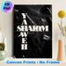 Spiritual Typography Painting Poster, Sleek Monochrome Glossy Text Poster, Inspirational "God Is Peace" Message Ideal For Home, Prayer Space_maomaolike.com