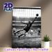 Vintage Soccer Goalkeeper Painting Poster, Monochrome Retro Soccer Match Scene Poster, Captures Intense Sports Action, Ideal For Game Rooms, Sports_maomaolike.com
