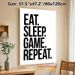 Gaming Slogan Painting Poster, Minimalist Bold Black & White Typography Poster, Simple Gaming-themed Decor Ideal For Game Room, Bedroom_maomaolike.com