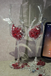 Galaxy Crushed Stone Toasting Festive Red Champagne Cup Handmade New Wedding Gift For Best Friend 2025_maomaolike.com