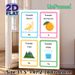 Russian Vocabulary Learning Painting Poster, Vibrant Cartoon-style Daily Items & Nature Scenes Poster, Aids Language Learning Ideal For Study Rooms_maomaolike.com