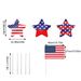 8Pcs 4th Of July Yard Sign With 16pcs Stake USA Flag Star Shape Memorial Day Lawn Decor For Independence Day Patriotic Party Supplies_maomaolike.com