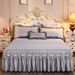 Princess Lace Bedspread Bed Skirt Style Piece Quilted Thickened Mattress Protector Non-Slip 1.5m 1.8m Single Double_maomaolike.com