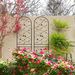 2 Pack Metal Garden Trellis 86.7" X 19.7" Rustproof Trellis For Climbing Plants Outdoor Flower Support Bird Deco Black_maomaolike.com