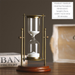 Luxury High-End Metal Globe Hourglass 3D Desktop Ornament For Living Room Wine Cabinet Office Home Decoration_maomaolike.com