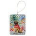 Leonberger Christmas Porcelain Ornament Christmas Tree Hanging Decorations For Home Christmas Holiday, Rectangle, Gift, Multicolor_maomaolike.com