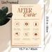 Brazilian Blowout After Care Painting Poster, Warm-toned Minimalist Hair Care Guide Poster, Provides Practical Blowout Maintenance Steps, Suitable For_maomaolike.com