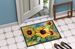 Sunflowers In Watercolor Doormat Front Door Mat Indoor Outdoor Rugs For Entryway, Non Slip Washable Low Pile, 24H X 36W_maomaolike.com
