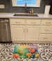 Chrysanthemums In Watercolor Memory Foam Kitchen Mat Machine Washable Anti-Fatigue Mat Cushion Comfort Bath Mat Or Kitchen Rug_maomaolike.com