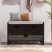 Storage Bench With Removable Basket And 2 Drawers,Fully Assembled Shoe Bench With Removable Cushion_maomaolike.com