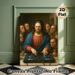 DJ Jesus Parody Painting Poster, Whimsical Classic Art-inspired Poster, Humorous Depiction Of Jesus As DJ With Grumpy Disciples, Quirky Decor Option_maomaolike.com