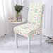 Nordic Style Stretchable Chair Covers - Floral Print, All-Season Use For Home/Dining Room/Hotel (4-Piece Set)_maomaolike.com