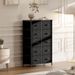 Bedside Table For Bedroom With 10 Fabric Drawers Storage Cabinet Steel Frame Closet For Clothes Storage Display Cabinet_maomaolike.com