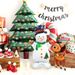 Christmas Snowman Balloons 120 Cm * 65 Cm, A Total Of 12_maomaolike.com