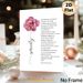 Serenity Prayer Painting Poster, Soft Watercolor Pink Floral Poster, Inspirational Religious Text Design, Ideal For Home, Bedroom And Quiet Prayer_maomaolike.com